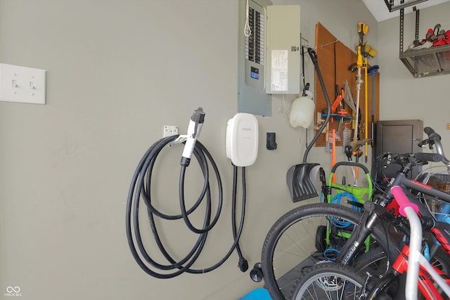 545 Walnut Woods Dr, Greenwood, IN 46142 - garage view of electric panel