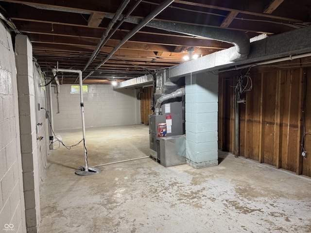 10328 Central Ave, Carmel, IN 46280 - unfinished basement featuring heating unit