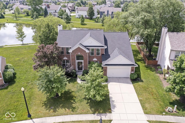 14353 Chariots Whisper Dr, Carmel, IN 46074 - view of subject property with a nearby body of water