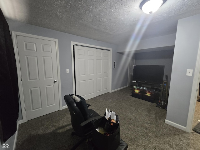 2248 Salem Park Dr, Indianapolis, IN 46239 - office space with carpet floors, a textured ceiling, and baseboards