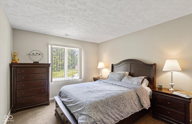 101 Edgewater Dr, Noblesville, IN 46062 - bedroom featuring carpet flooring, baseboards, and a textured ceiling