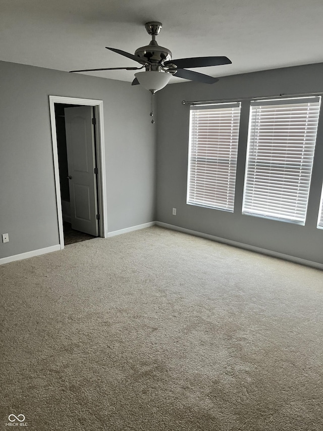 842 Westpointe Dr, Shelbyville, IN 46176 - unfurnished room with ceiling fan, carpet, and baseboards