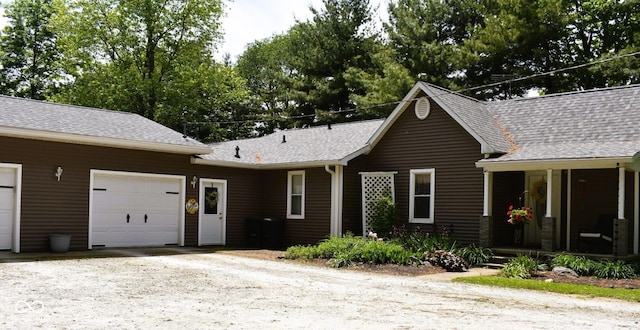 8373 W State Road 47, Thorntown, IN 46071 - ranch-style house featuring a shingled roof, a garage, and driveway