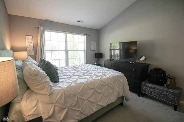 9774 Foxboro Ln, Fishers, IN 46038 - bedroom featuring lofted ceiling and carpet