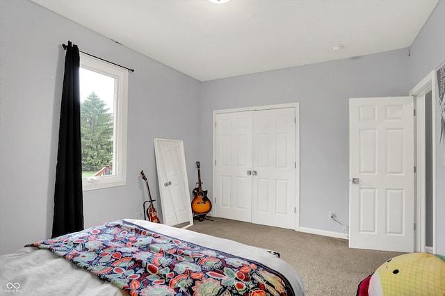 14492 Allison Dr, Carmel, IN 46033 - bedroom with carpet flooring and a closet