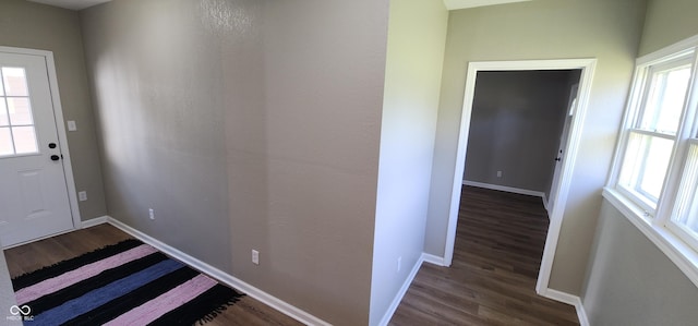 709 N Sterling Ave, Veedersburg, IN 47987 - doorway with wood finished floors and baseboards