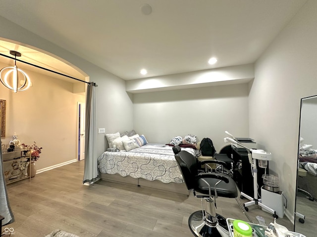 9133 Thames Dr, Avon, IN 46123 - bedroom featuring wood finished floors and recessed lighting