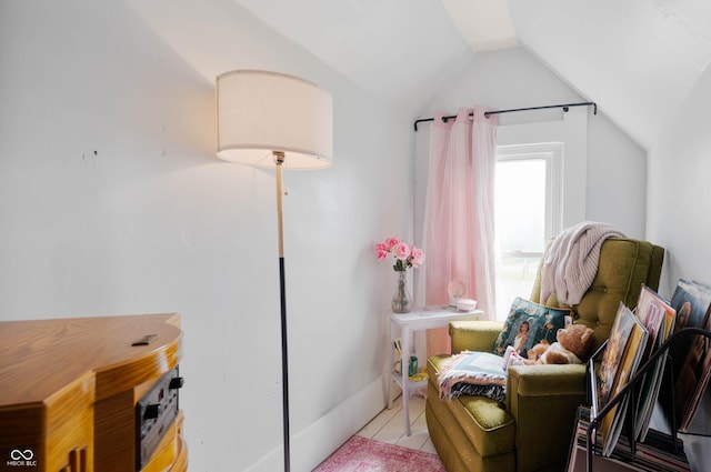 3360 Main St, Plainfield, IN 46168 - sitting room featuring lofted ceiling and light tile patterned floors