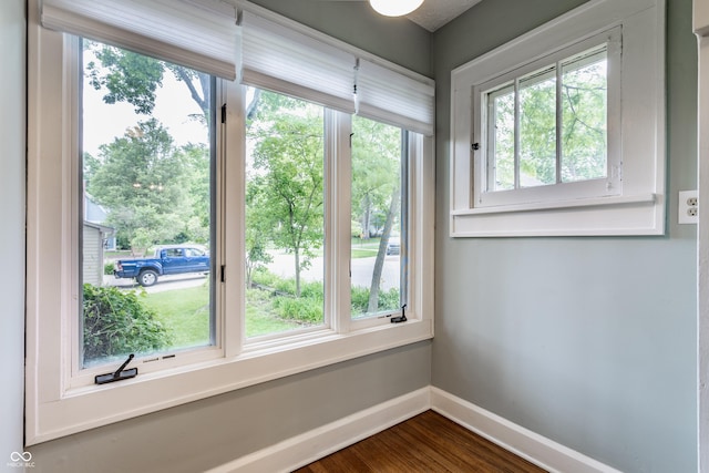 595 W Poplar St, Zionsville, IN 46077 - detailed view of baseboards and wood finished floors