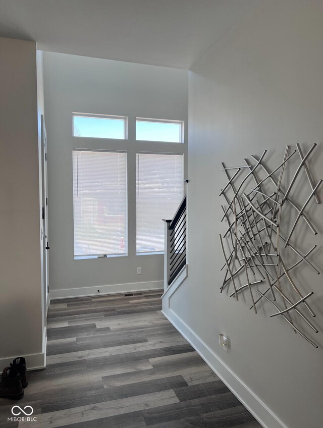 811 E Minnesota St, Indianapolis, IN 46203 - entrance foyer featuring baseboards, healthy amount of natural light, and wood finished floors