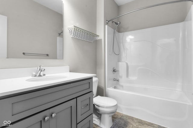 11815 Adair Pl, Indianapolis, IN 46229 - bathroom featuring toilet, bathing tub / shower combination, and vanity