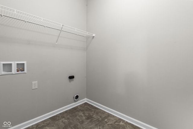 11815 Adair Pl, Indianapolis, IN 46229 - laundry room featuring baseboards, washer hookup, and electric dryer hookup