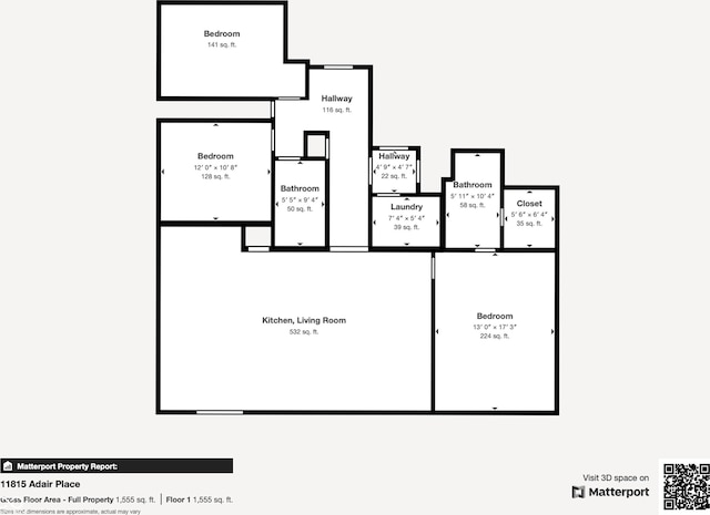 11815 Adair Pl, Indianapolis, IN 46229 - home floor plan