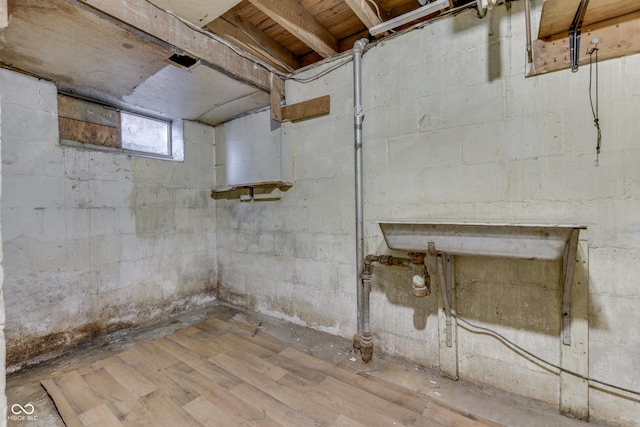 1601 Southern Ave, Beech Grove, IN 46107 - basement featuring wood finished floors