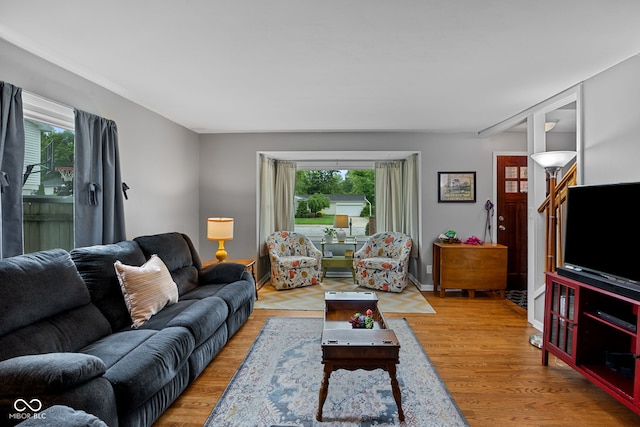 124 Knox Dr, West Lafayette, IN 47906 - living room with plenty of natural light and wood finished floors