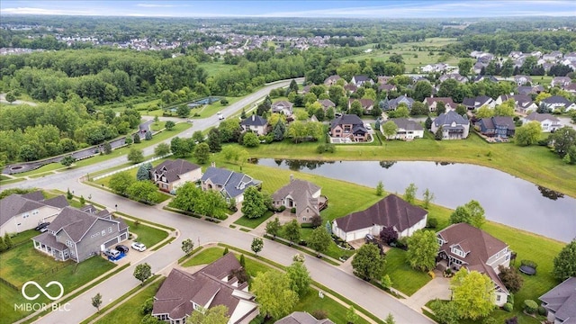 14711 Macduff Dr, Noblesville, IN 46062 - aerial perspective of suburban area featuring a nearby body of water