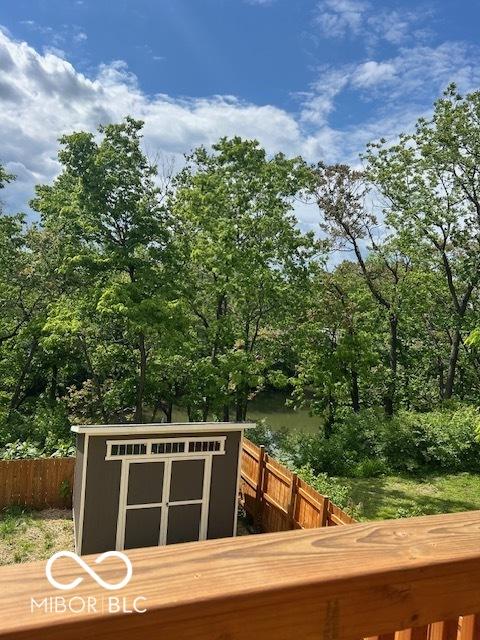 2936 Guilford Ave, Indianapolis, IN 46205 - view of shed with a fenced backyard