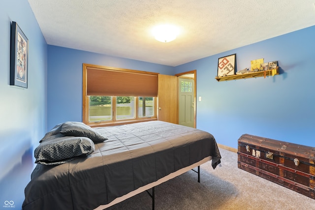 11875 W 700 S, Columbus, IN 47201 - bedroom featuring carpet, a textured ceiling, and baseboards
