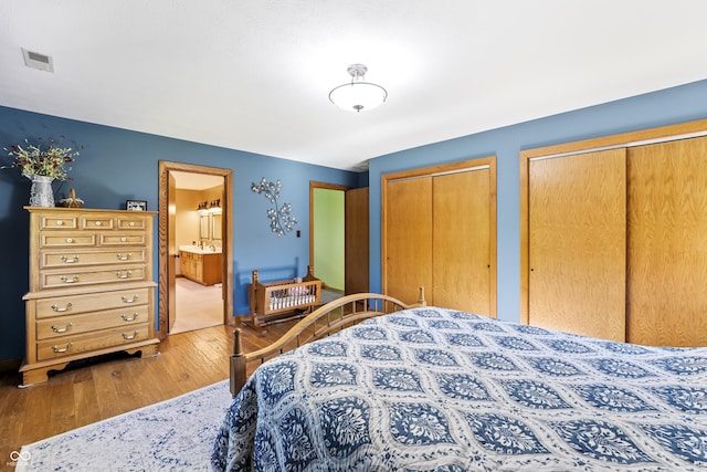 11875 W 700 S, Columbus, IN 47201 - bedroom with wood finished floors and two closets