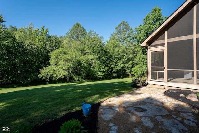 11875 W 700 S, Columbus, IN 47201 - view of grassy yard featuring a patio area