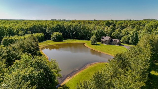 11875 W 700 S, Columbus, IN 47201 - view from above of property with a nearby body of water and a forest