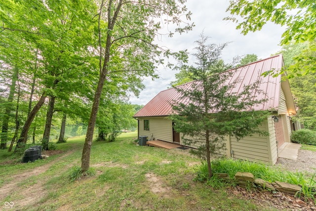 5821 Bittersweet Rd, Morgantown, IN 46160 - view of yard with central AC unit