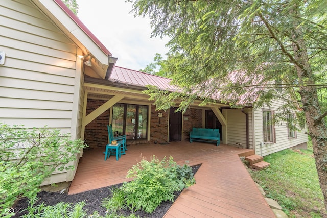 5821 Bittersweet Rd, Morgantown, IN 46160 - view of wooden deck
