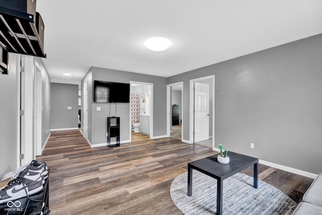 1295 Colonial Dr, Seymour, IN 47274 - living room with wood finished floors