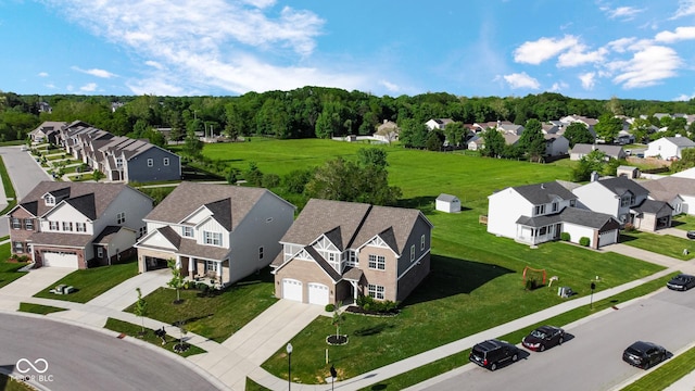 9717 Chuckwalla Pl, Fishers, IN 46040 - aerial perspective of suburban area