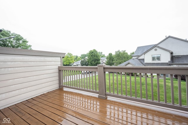 9117 Thoreau Ct, Fishers, IN 46037 - wooden terrace with a lawn