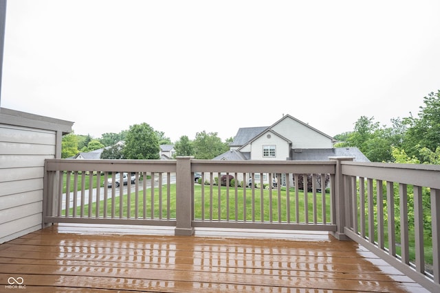 9117 Thoreau Ct, Fishers, IN 46037 - deck featuring a yard