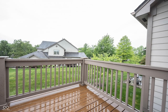 9117 Thoreau Ct, Fishers, IN 46037 - wooden deck with a yard
