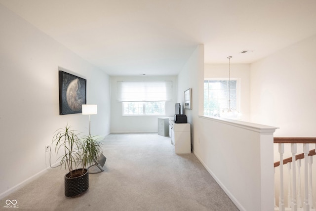 9117 Thoreau Ct, Fishers, IN 46037 - unfurnished living room featuring carpet and baseboards