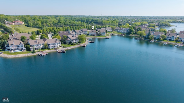 11065 Spice Ln, Fishers, IN 46037 - aerial view of residential area with a large body of water