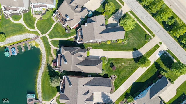 11065 Spice Ln, Fishers, IN 46037 - aerial view of residential area with a nearby body of water