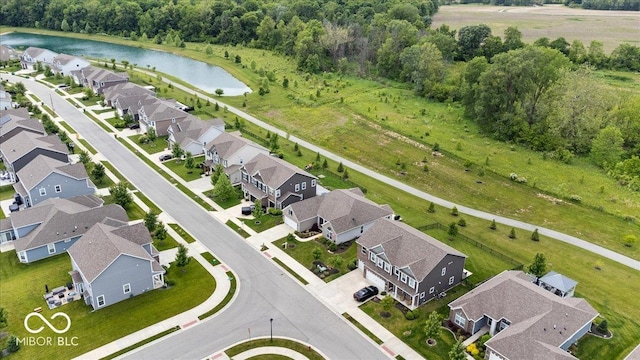 1539 Hazy Falls Blvd, Westfield, IN 46074 - aerial view of property and surrounding area featuring a nearby body of water and nearby suburban area