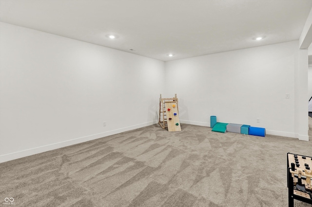 1364 Chatham Hills Blvd, Westfield, IN 46074 - playroom with carpet flooring, recessed lighting, and baseboards