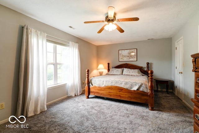 444 Austin Dr, Avon, IN 46123 - bedroom with carpet floors, a ceiling fan, and baseboards