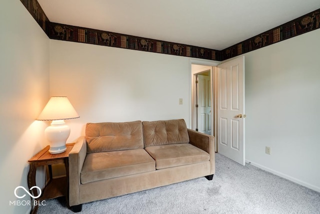 444 Austin Dr, Avon, IN 46123 - living area featuring carpet and baseboards