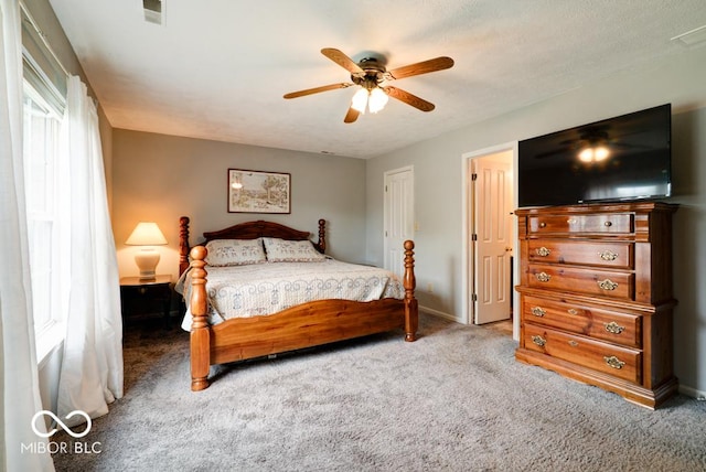 444 Austin Dr, Avon, IN 46123 - bedroom featuring carpet flooring, a ceiling fan, and baseboards