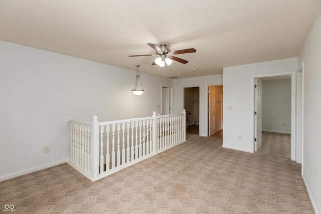 3623 Carroll Farms Dr, Indianapolis, IN 46235 - empty room with ceiling fan, carpet floors, and baseboards