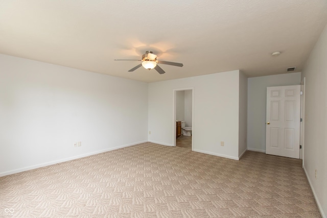 3623 Carroll Farms Dr, Indianapolis, IN 46235 - unfurnished room featuring ceiling fan, baseboards, and light carpet