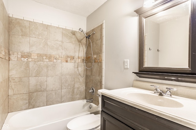 315 Schoolhouse Rd, Franklin, IN 46131 - full bathroom with toilet, vanity, and shower / bathtub combination