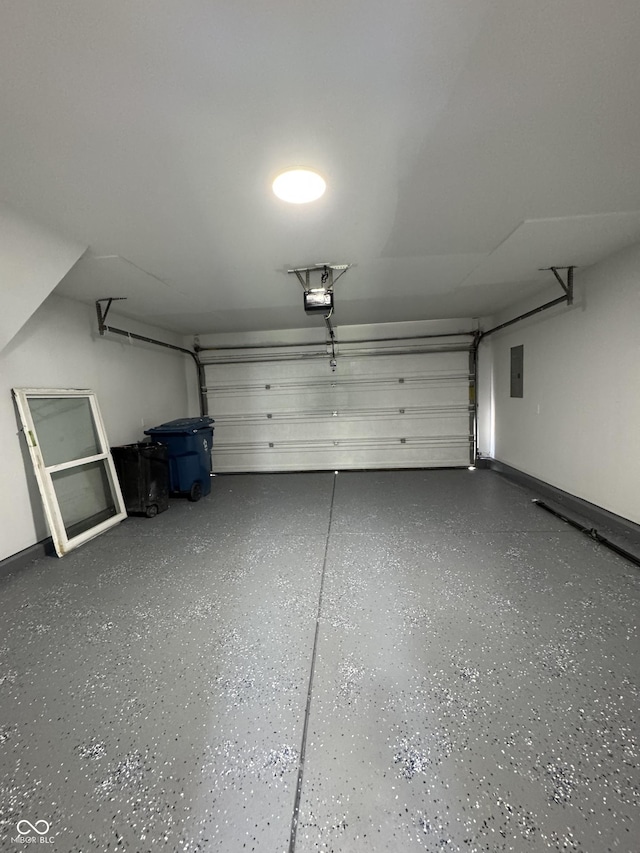 3327 Brandenburg Blvd, Indianapolis, IN 46239 - garage featuring a garage door opener and electric panel