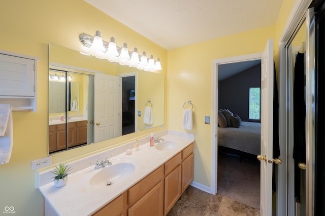 13271 Aquamarine Dr, Carmel, IN 46033 - ensuite bathroom with double vanity and baseboards