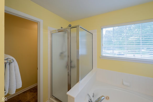 13271 Aquamarine Dr, Carmel, IN 46033 - bathroom with a stall shower and a tub with jets