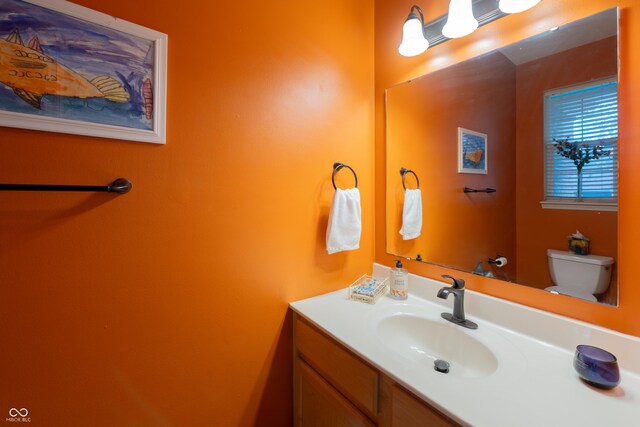 13271 Aquamarine Dr, Carmel, IN 46033 - bathroom with toilet and vanity