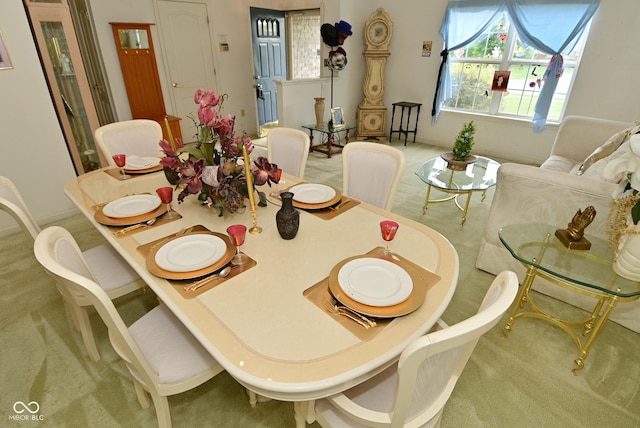 4528 Hunt Master Ct, Indianapolis, IN 46268 - carpeted dining space with baseboards