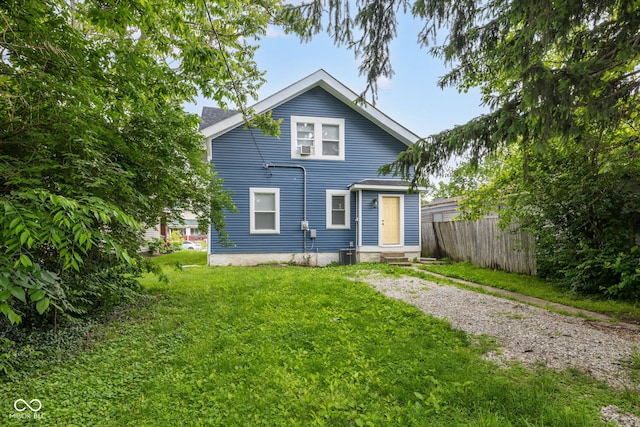 3227 Guilford Ave, Indianapolis, IN 46205 - rear view of property with central AC unit