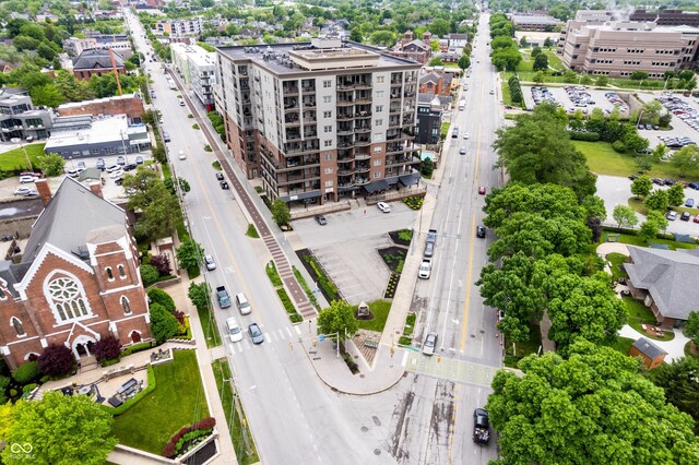 435 Virginia Ave Unit 101, Indianapolis, IN 46203 - drone / aerial view of apartment complex / building and a major roadway